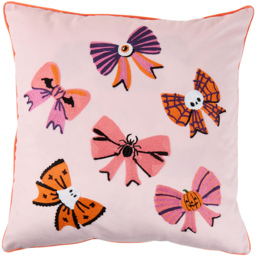 Halloween Bows Cushion Pink - thumbnail 1