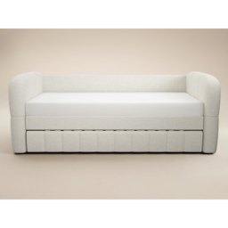 Flair Livia Chenille Cream Day Bed with Trundle - thumbnail 3