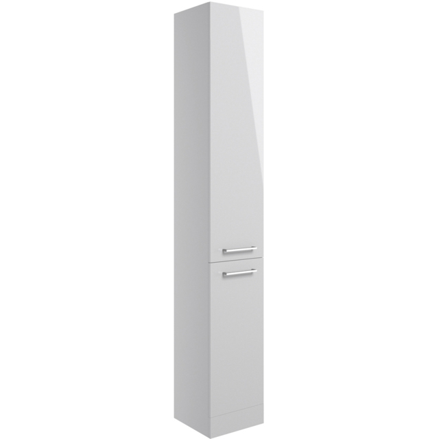Bathstore Panama 2 Door Grey Floor Standing Tall Unit 350mm - image 1