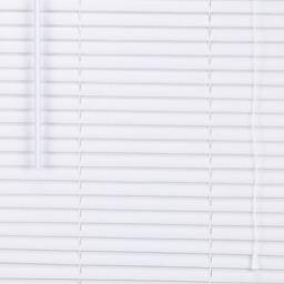 White PVC Wood Effect Venetian Blind 135 x 152cm