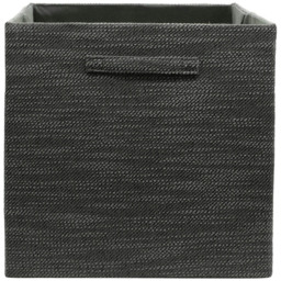 Homebase Textured Grey Cube Storage Insert 4 Pack - thumbnail 3