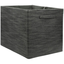 Homebase Textured Grey Cube Storage Insert 4 Pack - thumbnail 4