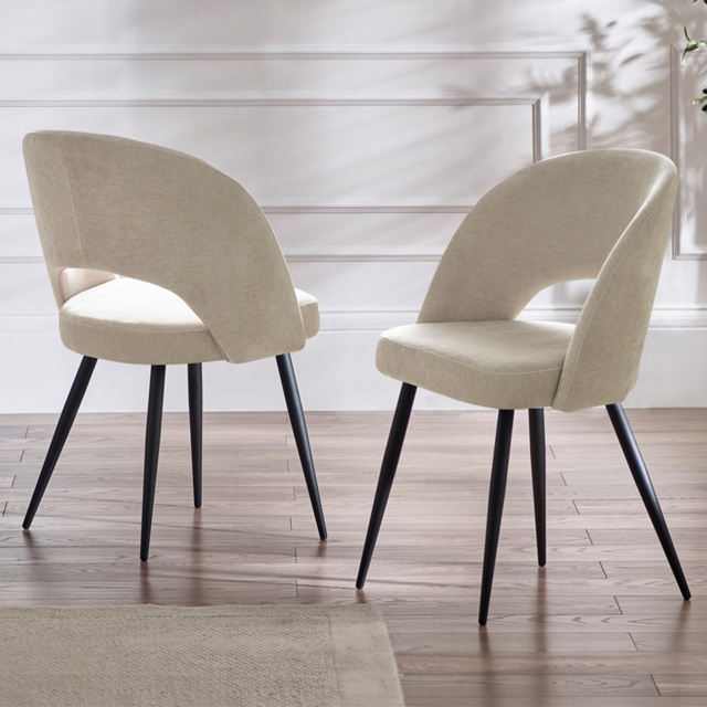 Julian Bowen Ella Set of 2 Calico Dining Chairs - image 1