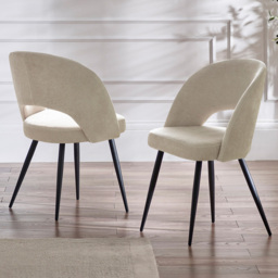 Julian Bowen Ella Set of 2 Calico Dining Chairs - thumbnail 1