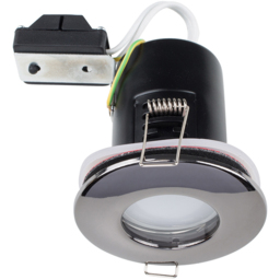 ValueLights Black Chrome IP65 Ceiling Downlight 10 Pack