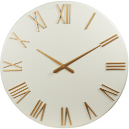 Ivory Round Roman Numeral Wall Clock 78cm