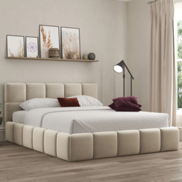 DS Living Ovella Cream Single Cubed Ottoman Bed - thumbnail 1