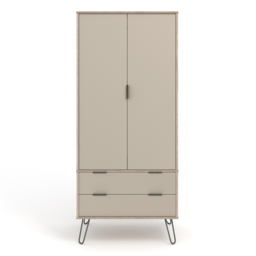 Core Products Augusta 2 Door 2 Drawer Driftwood and Calico Wardrobe - thumbnail 2