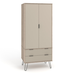 Core Products Augusta 2 Door 2 Drawer Driftwood and Calico Wardrobe - thumbnail 4