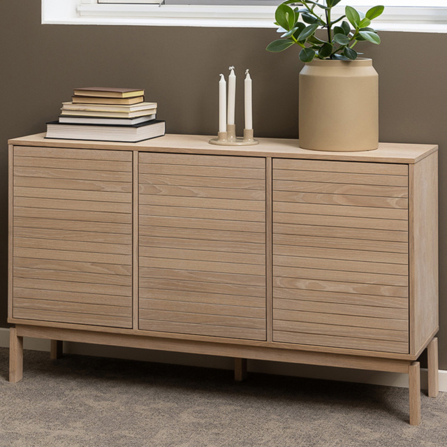 Florence Linley 3 Door White Oak Sideboard - image 1