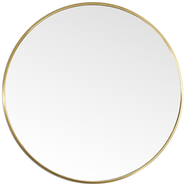 Living and Home Gold Frame Nordic Wall Mounted Bathroom Mirror 60cm - image 1