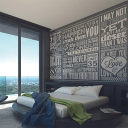 Origin Murals Chalk Quotes Black Wall Mural