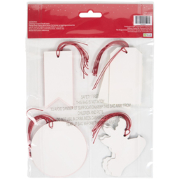 Red Traditional Christmas Gift Tag 20 Pack - thumbnail 3