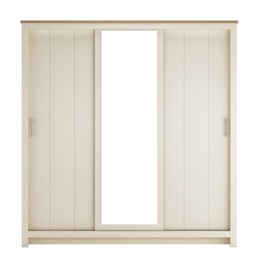 Lexington Cream 3 Door Sliding Mirrored Wardrobe - thumbnail 4