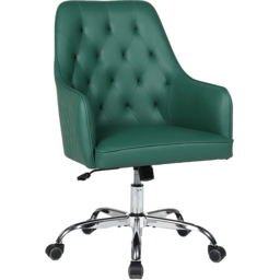Langham Green PVC Leather Swivel Office Chair - thumbnail 2