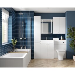 MyConcept 600mm Floorstanding Vanity Unit with Basin and WC Unit - White - thumbnail 3