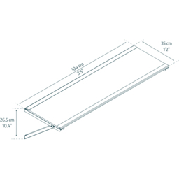 Palram Canopia Utility Shed Shelf Kit 104cm - thumbnail 4