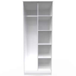 Crowndale Cube Matt White Open Wardrobe Ready Assembled - thumbnail 3