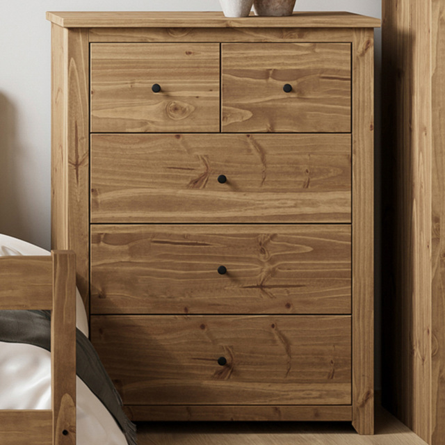 Havana 5 Drawer Pine Chest of Drawers - image 1