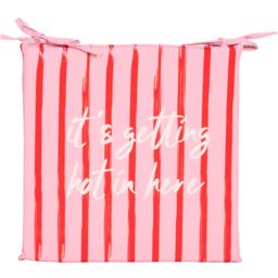 Pack of 2 Zing and Zest Outdoor Seat Pads Pink