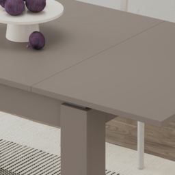 Decortie Tolmen Light Mocha 6 Seater Extendable Dining Table Rectangular Table - thumbnail 3