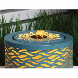 Wave Effect Tabletop Water Feature - Blue - thumbnail 4