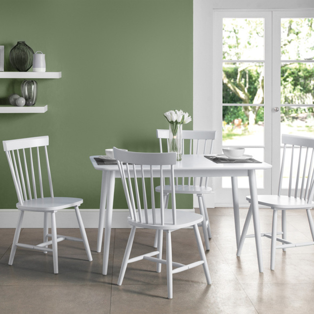 Julian Bowen Torino White Chairs Set of 4 - image 1