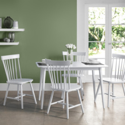Julian Bowen Torino White Chairs Set of 4