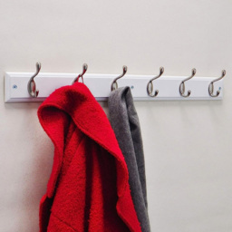 Headbourne White and Satin Nickel 6 Hook Coat Rail - thumbnail 2