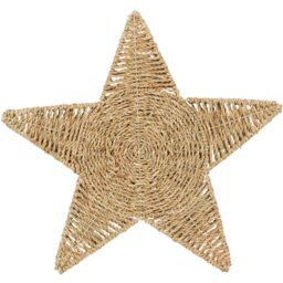 Pack of 2 Woven Star Placemats - Neutral