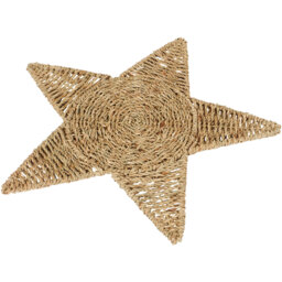 Pack of 2 Woven Star Placemats - Neutral - thumbnail 2