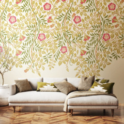 Origin Murals Cascading Rosehip Pink Wall Mural - thumbnail 1