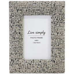 Speckled Chenille Photo Frame Beige 6 x 4 inch - thumbnail 1