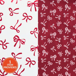 Single All I Want For Christmas Foiled Bow Gift Wrap 4m in Assorted styles - thumbnail 1