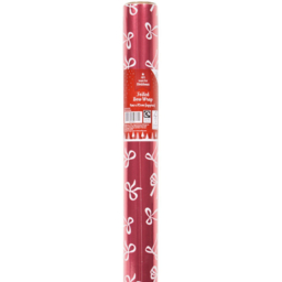 Single All I Want For Christmas Foiled Bow Gift Wrap 4m in Assorted styles - thumbnail 4