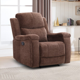 Ledbury Recliner Chair - Dark Brown - thumbnail 1