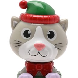 The Seasonal Gift Co. Solar Xmas Cat Bobble Head - thumbnail 2