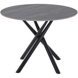 Avesta Concrete Effect 4 Seater Round Dining Table Grey - thumbnail 3