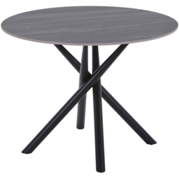 Avesta Concrete Effect 4 Seater Round Dining Table Grey - thumbnail 2