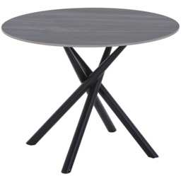 Avesta Concrete Effect 4 Seater Round Dining Table Grey - thumbnail 4