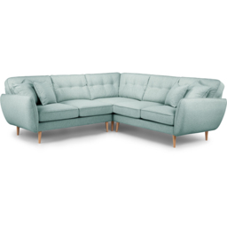 Opry Faro 4 Seater Button Back Aqua Left Hand Corner Sofa - thumbnail 2