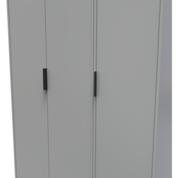 Crowndale Diego 3 Door Dusk Grey Tall Wardrobe Ready Assembled - thumbnail 4
