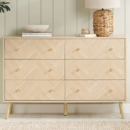 Birlea Herringford 6 Drawer Oak Chest of Drawers