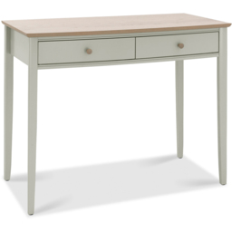 Bentley Designs Whitby Scandi Oak and Soft Grey 2 Drawer Dressing Table - thumbnail 2