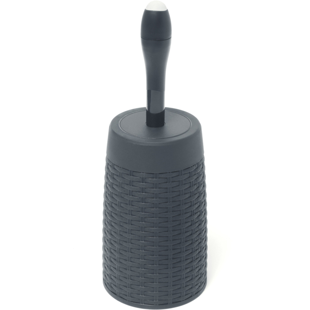 ADDiS Charcoal Faux Rattan Toilet Brush - image 1