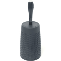 ADDiS Charcoal Faux Rattan Toilet Brush