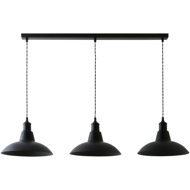 ValueLights Civic Matte Black 3 Drop Bar Ceiling Pendant Light - image 1