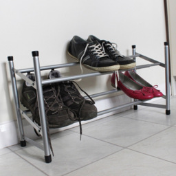 JVL 2 Tier Extendable Shoe Rack - thumbnail 2