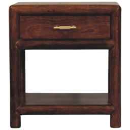 Artisan Furniture Regency Chestnut Single Drawer Single Shelf Solid Wood Nightstand - thumbnail 2
