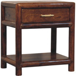 Artisan Furniture Regency Chestnut Single Drawer Single Shelf Solid Wood Nightstand - thumbnail 4